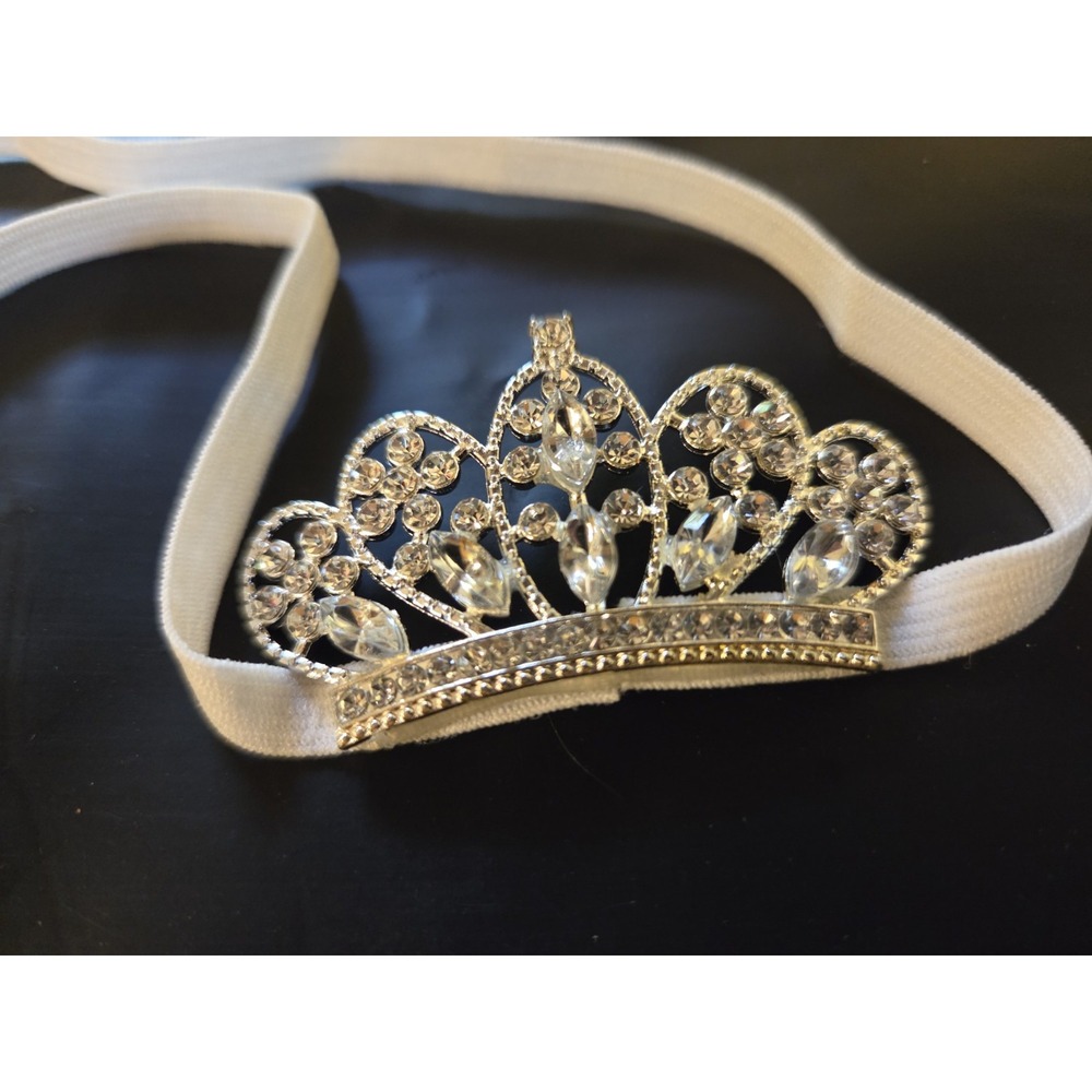 Newborn Photography Photoshoot  Infant Crown Headband WHITE